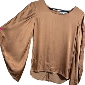 Young Fabulous and Broke YFB Rosie Button Back in Burnt Sienna Small